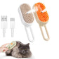 1–2PCS 3-in-1 Steam Pet Grooming Brush – Spray Massage Comb for Tangled & Loose Hair Removal for Dogs & Cats