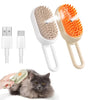 1–2PCS 3-in-1 Steam Pet Grooming Brush – Spray Massage Comb for Tangled & Loose Hair Removal for Dogs & Cats