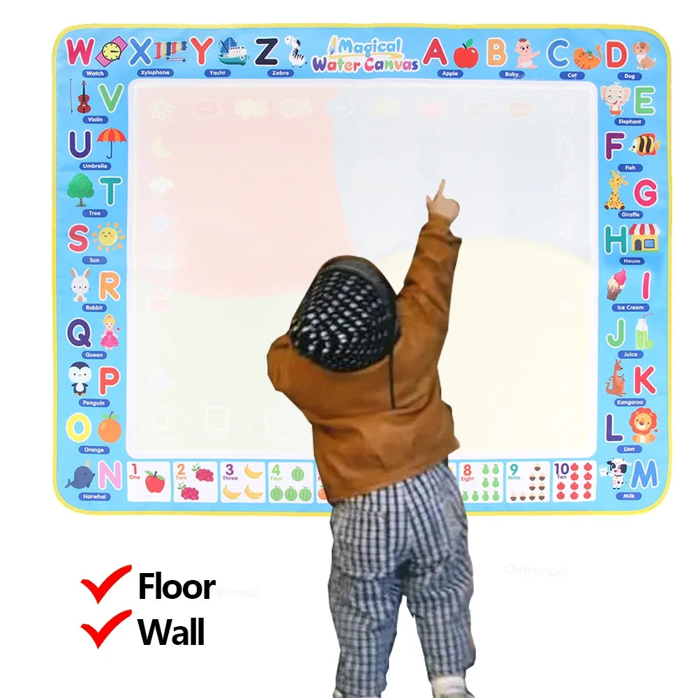 Magic Aqua Doodle Mat – Reusable Water Drawing Pad for Kids (100x80cm)