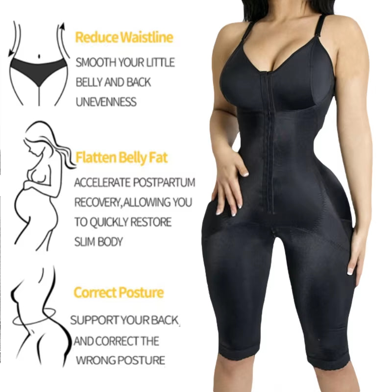 Fajas Colombianas Originales Women High Compression Slimming Control Belly Garments Front Closure Buttocks Butt Lifter Shaper